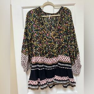 Free People Floral Tunic